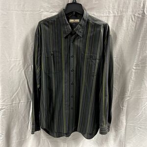 Tommy Bahamas Long Sleeve Stripped Shirt Silk Cotton XL